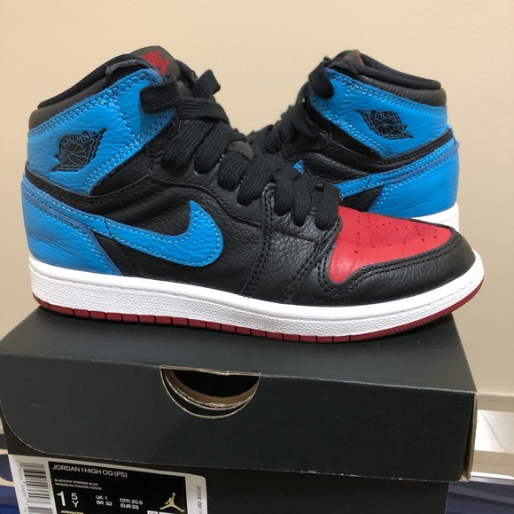 Nike Air Jordan 1 High UNC to Chicago 1.5y Kids Youth Pre School - Picture 2 of 7